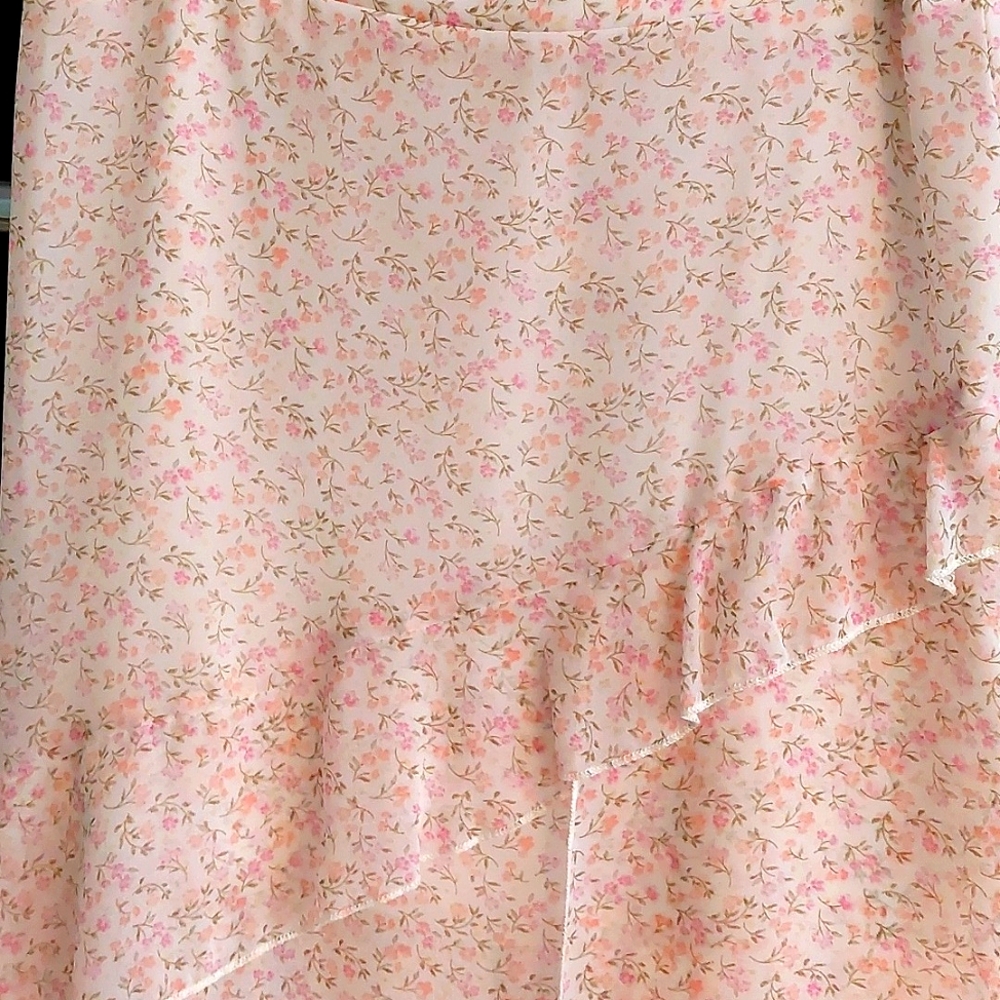 Pink Chiffon Skirt, NWT